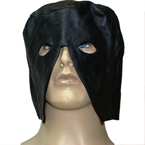 หน้ากากหนังวัวพิมพ์ลายดิจิตอล HMB-576A ผ้าปิดตาสีดำพร้อมฮู้ด - Product Image 1