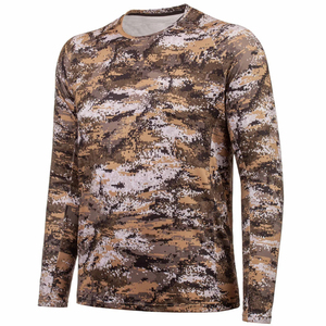 เสื้อยืดล่าสัตว์สำหรับผู้ชายขายดีที่สุด ผลิตโดยผู้ผลิตมืออาชีพ คุณภาพสูง ผลิตจากผ้าฝ้าย สวมใส่สบายและระบายอากาศได้ดี - Product Image 4