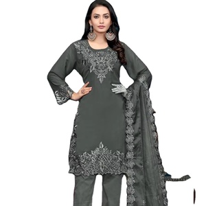 2024 Women's High Quality Viscose <b>Pakistani</b> Salwar Kameez Long Style <b>Wedding</b> Suit Low Price Wholesale Party Wear Indian <b>Clothes</b> - Product Image 1