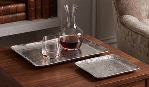 Plateau de service multifonctionnel moderne en métal, forme carrée, style vintage, pour hôtels, cuisines, restaurants, finition couleur argent - Product Image 5