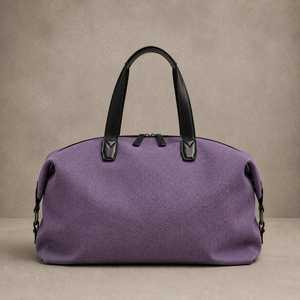 Bolsa de Viaje de Lona Resistente con Detalles en Cuero, Impermeable, Estilo Vintage, para Fin de Semana o Viajes Cortos, Bolsa de Mano para Hombre LCDB-0011C - Product Image 4