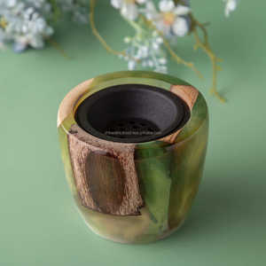 Incensario de Madera de Lujo Hecho a Mano con Acabado Elegante para Incienso Árabe Religioso - Product Image 1