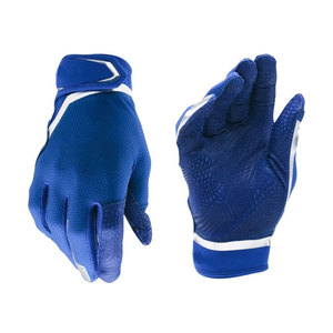 Blue Unisex Batting Gloves Polyester Knit Breathable <b>Hook</b> And Loop Closure Training Adult Sport Wear Baseball Batting Gloves - Product Image 6