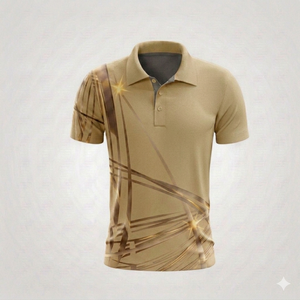 Ropa de Golf Personalizada de Alta Calidad, Material Deportivo de Secado Rápido, Corte Ajustado, Estampado Deportivo, Antiarrugas, con Bolsillo, Camisa Casual para Hombre - Product Image 4
