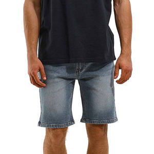 Shorts en jean Y2K pour hommes, délavés à l'acide, logo personnalisé, prix d'usine, faible MOQ, style streetwear, 100% coton, écologiques - Product Image 3