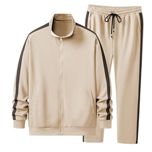 Heavyweight Fleece Men's Full <b>Zip</b> <b>Hooded</b> Jacket and Joggers Sweatpants Set Custom - Product Image 2