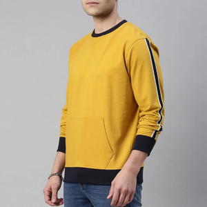 เสื้อสเวตเชิ้ตผ้าหนาน้ำหนักมากทรงโอเวอร์ไซส์สไตล์วินเทจสำหรับผู้ชาย คอกลม - Product Image 1