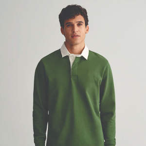 Polo de rugby à manches longues pour homme de haute qualité - Durable, confortable et idéal pour un style décontracté, chemises de rugby de style athlétique - Product Image 2