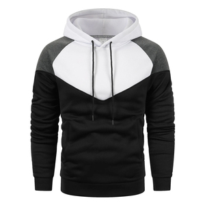 Sweat-shirt polaire uni pour homme avec manches raglan contrastantes, multicolore, coupé-cousu, personnalisable, fournisseur en gros - Product Image 1