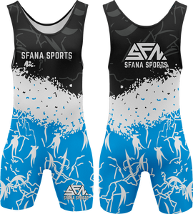 Traje de Lucha Libre para Hombre SFANA SPORTS, Sublimado con Estampado de Serpiente, Compresión Ajustada, Sin Mangas, para Todas las Temporadas - Product Image 5