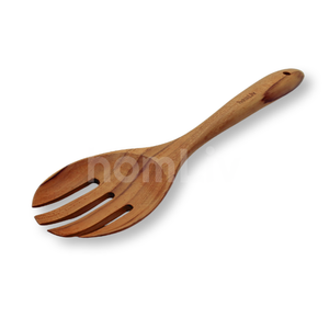 OEM Angela Teak Wood Jumbo Salad Fork Sustainable Food Safe No <b>Paint</b> and Varnish Halal Natural Eco Friendly Customized - Product Image 2