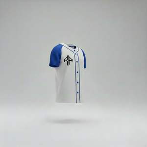 Nouveaux maillots de baseball respirants 100% polyester, imprimés, pour adultes, col en V, impression numérique de haute qualité RIVIAN - Product Image 3