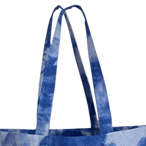 New Good Simple High-Quality 100% Cotton Shoulder Closure Tie Dye Tote <b>Bag</b> With Custom Logo And Solid Color - Product Image 4