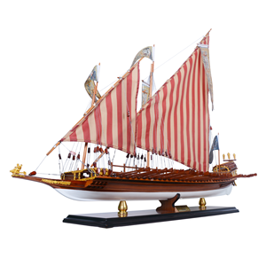 Maqueta de Barco Español La Real Galley, Hecha a Mano, Ecológica, Pintada en Madera, Modelo de Buque de Guerra Vintage, Decoración para el Hogar, 90Lx37Wx68H Cm - Product Image 2