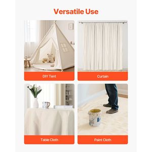 Paquete de 2 Lonas Protectoras de Lona de 9x12 pies para Pintores, 8oz, Multiusos, para Muebles y Pisos - Product Image 6