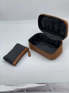 Genuine Leather Zipper for Bag Mens Dopp <b>Kit</b> Vintage <b>Shaving</b> Wash Bag Travel Grooming <b>Kit</b> Organizer Portable Lightweight - Product Image 5