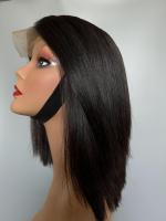 Vente en gros perruque cheveux humains Bob court Lace Front perruques cheveux humains