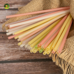 Pajitas de Arroz Biodegradables y Ecológicas al por Mayor para Exportación y Suministro OEM - Product Image 1