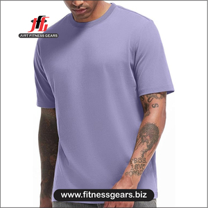 เสื้อยืดแขนยาวผู้ชาย JUST FITNESS GEARS สไตล์วินเทจ แห้งเร็ว ระบายอากาศได้ดี ผลิตจากโพลีเอสเตอร์/คอตตอนผสม น้ำหนัก 210 กรัม ทรงปกติ - Product Image 1