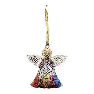 Ornements de Noël suspendus en métal de type pendentif, couleurs personnalisées, pour la décoration de la maison et des fêtes - Product Image 3