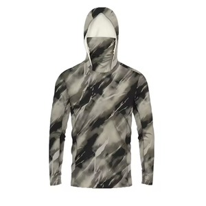 Camisa de Pesca Unisex de Manga Larga Personalizada, Poliéster de Secado Rápido, UPF 50, Transpirable, Impermeable, Antibacteriana, Sudadera con Capucha para Exteriores - Product Image 2