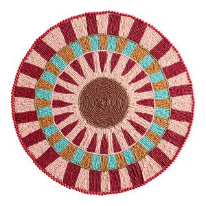 Needlework Handmade Beaded Dining Table Mat Design Boho Style Seed Beads <b>Embroidery</b> Table Placemats - Product Image 6