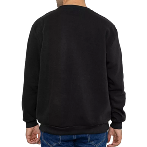 Sudadera de Algodón 100% Personalizada para Hombre, con Paneles Bordados en Negro y Gris en el Pecho, Estilo Casual para Otoño, Venta al Por Mayor OEM - Product Image 2