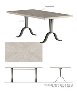 Base Rectangular para Mesa de Comedor, Muebles para Comedor, para Sala de Estar y Comedor - Product Image 1