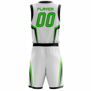 Maillot de basket-ball personnalisé pour équipe, devant en maille polyester, haute qualité, respirant, uniforme sportif, séchage rapide, antibactérien, sublimation - Product Image 3