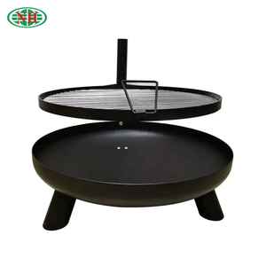 Chimenea de Metal para Exteriores, Chimenea de Leña para Patio, Estufa de Jardín, Calentador para Patio Trasero, Chimenea de Acero con Parrilla - Product Image 2