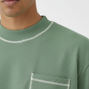 Conjunto de Pantalones Cortos de Dos Piezas con Estampado Digital para Hombre, Verano, Transpirable, Poliéster y Algodón, Cuello Redondo, Camiseta de Manga Corta, Informal, para Viaje - Product Image 2