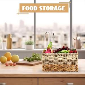 Cesta de Almacenamiento de Mimbre, Jacinto de Agua, Cesta de Almacenamiento Hecha a Mano, Venta al por Mayor, Ecológica, Hecha en Vietnam - Product Image 4