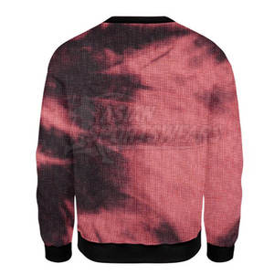 Sweat-shirt à col rond dégradé violet-jaune pour homme, coupe classique, tricoté, manches longues, décontracté, pour l'automne - Product Image 4