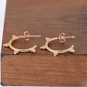 New Wholesale <b>Solid</b> 925 Sterling <b>Silver</b> Rose Gold Plated Fine <b>Hoop</b> <b>Earrings</b> Minimalist Design Everyday Wear Women's Fine Jewelry - Product Image 4