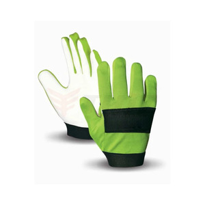 Gants de gardien de but de football unisexes, doigts entiers, jaune et noir, paume antidérapante en PU, fermeture à enfiler, usage sportif - Product Image 6