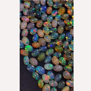 1325 piezas de ópalo etíope natural con fuego, cabujón ovalado de 6x4mm, 423 quilates, Iroc Sales, gemas sueltas de buena calidad, US$339 en total - Product Image 3