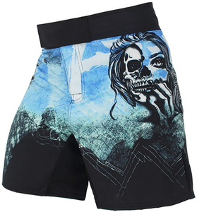 Men Sublimated Fight <b>Shorts</b> for Mixed Martial Arts <b>Grappling</b> BJJ Fighting Trunks with Drawstring Sublimated MMA Nogi <b>Shorts</b> - Product Image 5