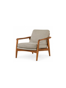 Sillón Moderno Tapizado con Estructura de Madera, Respaldo Sólido, Diseño de Mediados de Siglo para Sala de Estar, Muebles para el Hogar - Product Image 2