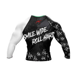 Service OEM – Nouveau Rashguard Homme BJJ MMA à Manches Longues Coupe Slim – Personnalisable – Maillot de Compression pour la Gym et le Fitness pour Adulte - Product Image 2