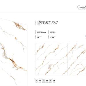 Azulejos de porcelana de alta resistencia, lujo y brillo, tamaño 800x1600, 1200x1800, 750x1500 mm, azulejos premium para uso residencial y comercial. - Product Image 1