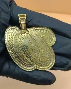 จี้ตัวอักษรประดับเพชรโมอิสซาไนต์ VVS เงินแท้ 925 แบบ Iced-Out จี้ตัวอักษรแบบกำหนดเอง เครื่องประดับฮิปฮอป ตัวอักษรเริ่มต้นแบบกำหนดเอง - Product Image 5