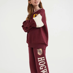 Ensemble de survêtement 2 pièces pour enfants, grande taille, sur mesure, qualité supérieure, 100 % coton, hiver, garçons/filles, réversible, respirant - Product Image 2