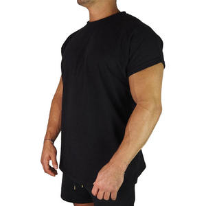 Camiseta de Manga Corta para Hombre, Cuello Redondo, Color Negro, Corte Regular, Tejido de Punto de Algodón, Estilo Casual - Product Image 3