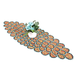 Camino de Mesa Boho Hecho a Mano con Cuentas Florales Multicolor, Mantel para Mesa de Comedor para Bodas, Cumpleaños, Banquetes, Hoteles, Restaurantes, Decoración del Hogar - Product Image 5