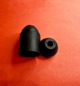 Rest Assured Durable Power <b>E27</b> Black <b>Lamp</b> <b>Holder</b> with plastic thread - Product Image 1