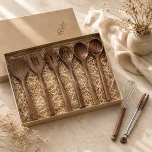 Juego de utensilios de madera North Oak, 1 pieza, cuchara, apto para lavavajillas, apto para microondas, solo lavar a mano - Product Image 6