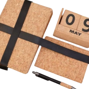 Set de Regalo Corporativo Premium de Corcho con Agenda A5, Porta Pasaportes, Bolígrafo Metálico Granco, Regalos Promocionales Empresariales - Product Image 1