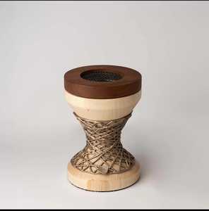 Elegant Hand-Made Wooden Incense <b>Burner</b> With Bamboo Base And Rose Gold Mesh Design Aromatic Diffuser All-Season Use - Product Image 2