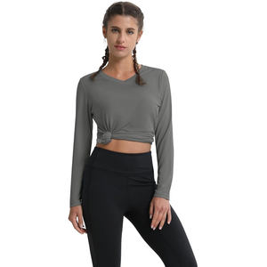 Blusa Casual de Franela para Mujer, Cuello en V, Manga Larga, Estampado por Transferencia Térmica, Estilo Europeo, Color Sólido, Talla Grande, Temporada de Otoño - Product Image 5