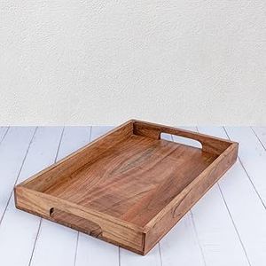 Wooden Rectangle Serving Tray-Eco-Friendly <b>Disposable</b> Country Style - Product Image 6